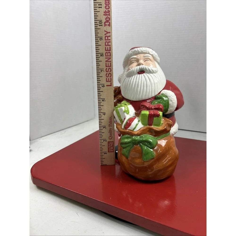 Santa Cookie/Candy Jar Seasons's‎ Greetings 8.5